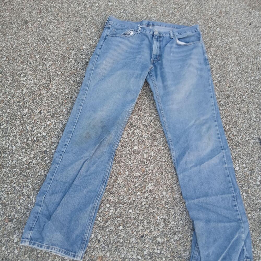 Levis 559 Jeans Mens 36x34 Light Wash Blue Relaxed Straight Denim Pants Casual